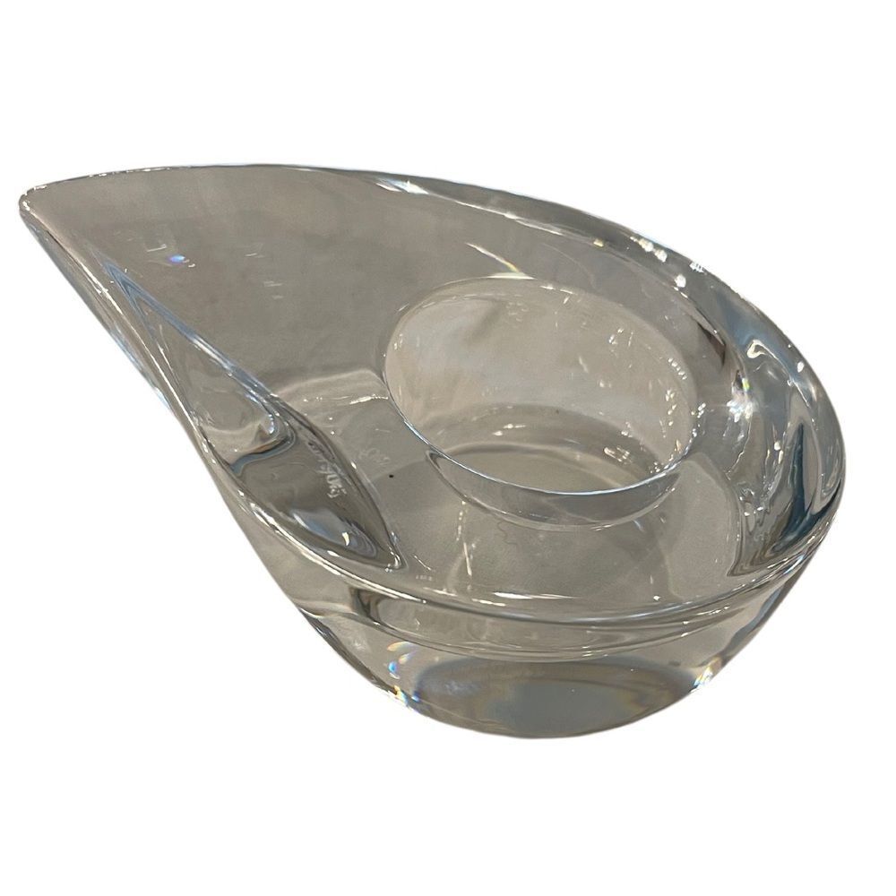 Vintage Orrefors Sweden Crystal Drop Votive Tealight Holder 90s  Martti Rytkonen - Picture 3 of 16